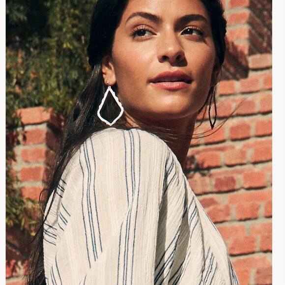 Kendra Scott Sophee Drop Earrings Rhodium (Silver colored) - Picture 4 of 7